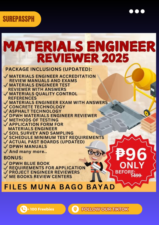 Materials Engineer Reviewer 2025