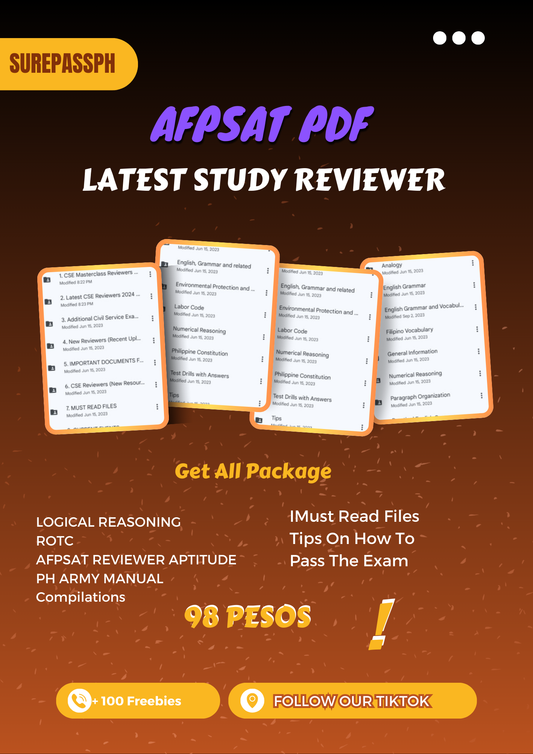 Latest AFPSAT 2025 Reviewer